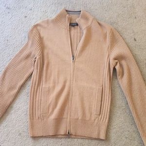 Banana republic zip up sweater Italian yarn